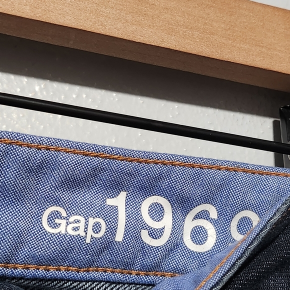 GAP Sexy Boot Jeans Womens 29 LONG Dark Wash Low Rise Bootcut Y2K - Picture 5 of 7